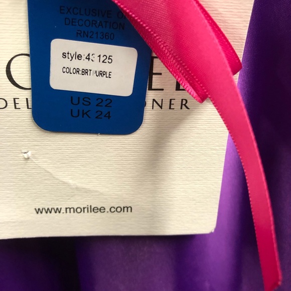 Wow $225 Formal Gown by Mori Lee SIZE 22 NEED SALES - Picture 11 of 13